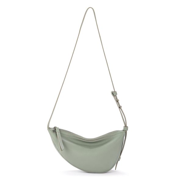 Tess Sling Bag In Leather, Adjustable Crossbody Strap, Meadow :] - Picture 1 of 7